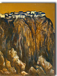 Peinture des alpes albanaises